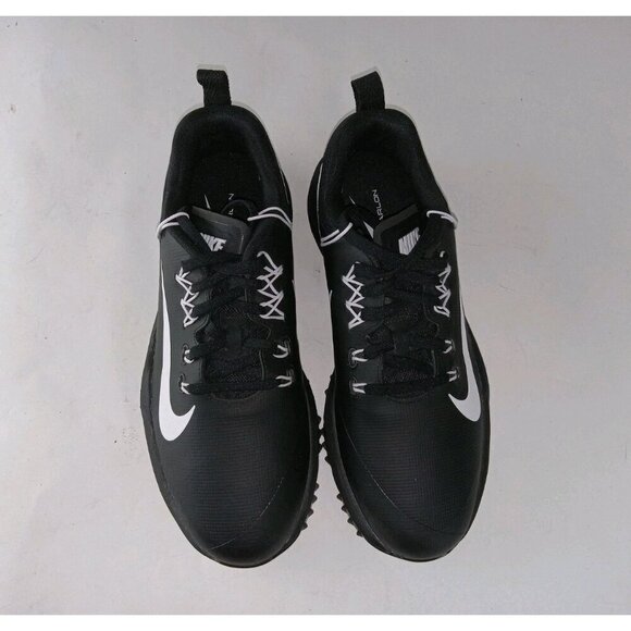 Nike Mens Lunarlon Lunar Command 2 Black White Golf Shoes Cleats Size 7.5 W